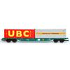 B-Models H0 B-IFB Containertragwagen Sgns, 2x 30'-Bulk Container UBC/Bertschi