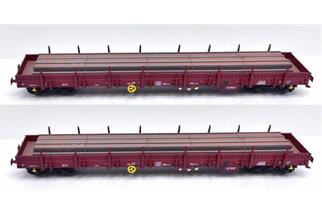 B-Models H0 CFL Rungenwagen-Set Res, Schienenladung, 2-tlg.
