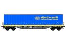 B-Models H0 GTS Containertragwagen Sgns, Swap Body Alberti e Santi