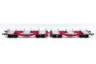 B-Models H0 Innofreight Containertragwagen-Paar SteelPallets, rot