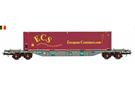 B-Models H0 Lineas Containertragwagen Sgns, 45'-Container ECS