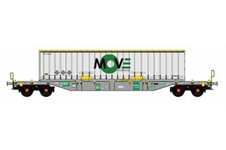 B-Models H0 Lineas Containertragwagen Sgns, MOVE