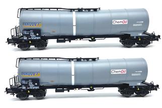 B-Models H0 Millet Kesselwagen-Set, ChemOil, 2-tlg.