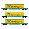 B-Models H0 SNCB Containertragwagen-Set, Tailormade Logistics, 3-tlg.