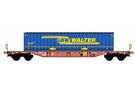 B-Models H0 Touax Containertragwagen Sgns, LKW Walter