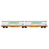 B-Models H0 Wascosa Doppel-Containertragwagen Sggmrs Ambrogio