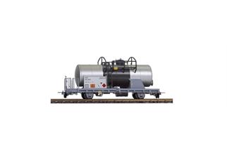 Bemo H0m MGB Kesselwagen Uhk 2872, silber verwittert