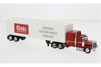 Brekina H0 Chevrolet Bison Koffer-Sattelzug, 1980, Coors Light