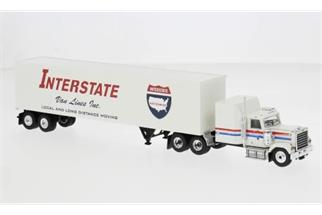 Brekina H0 Chevrolet Bison Koffer-Sattelzug, 1980, Interstate Moving
