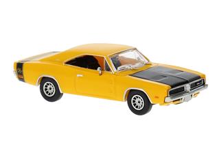 Brekina H0 Dodge Charger, dunkelgelb, 1969