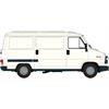 Brekina H0 Fiat Ducato Kastenwagen, weiss