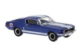 Brekina H0 Ford Mustang, blau/weiss, 1968, Shelby