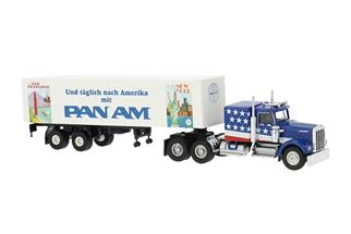 Brekina H0 Kenworth Koffer-Sattelzug, 1974, PanAm