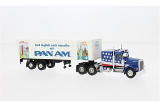 Brekina H0 Kenworth Koffer-Sattelzug, 1974, PanAm