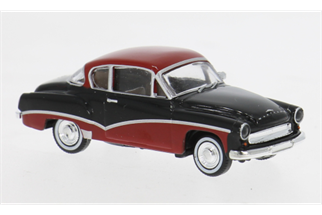 Brekina H0 Wartburg 311 Coupe, schwarz/rot, 1959