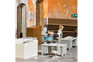 Busch H0 Action Set: Feierabend im Büro