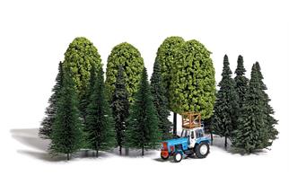 Busch H0 Baum-Set und Traktor