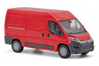 Busch H0 Citroen Jumper Kastenwagen, rot