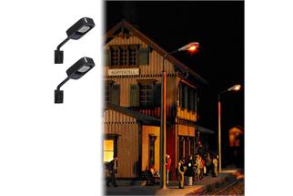 Busch H0/TT Wandleuchte, gelb (Inhalt: 2 Stk.)