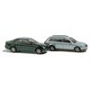 Busch N Fahrzeug-Set Audi A4 Avant/MB C-Klasse, metallic