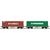ESU H0 AAE Containertragwagen-Set Sgmmns, Hyundai/Evergreen, 2-tlg.