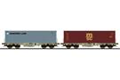 ESU H0 AAE Containertragwagen-Set Sgmmns, Maersk Line/MSC, 2-tlg.