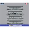 Exact-Train H0 (AC) BLS Autoverladezug-Ergänzungsset 1 AP41, eckige Dächer, Ep. V, 4-tlg.