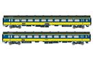 Exact-Train H0 NS Reisezugwagen-Set ICR B/B, gelb/blau, Ep. IV, 2-tlg.