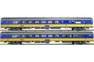 Exact-Train H0 NS Reisezugwagen-Set ICR BKD/B, gelb/blau, Ep. IV, 2-tlg.