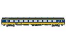 Exact-Train H0 NS/SNCB Reisezugwagen ICRm Bpmdz10, 2. Klasse, gelb/blau, Ep. VI