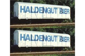 Exact-Train H0 SBB gedecktes Güterwagen-Set Gbs, Haldengut Bier, Ep. V, 2-tlg.