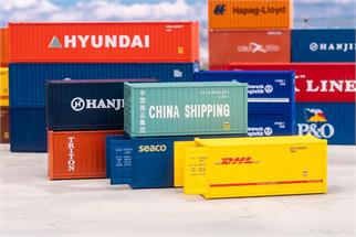 Faller H0 20'-Container-Set, 5-tlg.