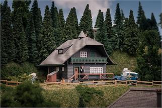 Faller H0 Jubiläumsmodell - Schwarzwaldhaus mit Figur