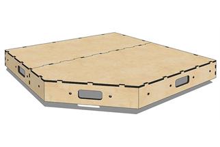 Faller H0/TT/N/Z Anlagenunterbau-Ecke