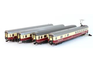 Fleischmann H0 DB Personenwagen Apmz/Avmz/Apümz/WRümz, 4- tlg. (OCC)