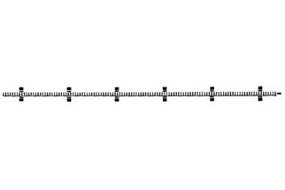 Fleischmann H0 Profi-Gleis flexible Zahnstange 200 mm