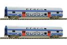 Fleischmann N CD Doppelstockwagen-Set Bmto, Ep. V-VI, 2-tlg.