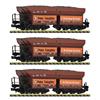 Fleischmann N DB Selbstentladewagen-Set 1 Erzzug, Peine+Salzgitter, Ep. IV, 3-tlg.