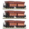 Fleischmann N DB Selbstentladewagen-Set 2 Erzzug, Peine+Salzgitter, Ep. IV, 3-tlg.
