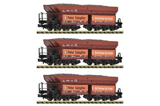 Fleischmann N DB Selbstentladewagen-Set 2 Erzzug, Peine+Salzgitter, Ep. IV, 3-tlg.