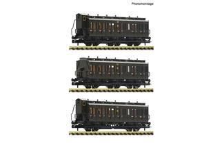 Fleischmann N (DC) DRG 3-tlg. Set: Personenwagen, DRG