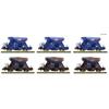Fleischmann N (DC) RAILPRO 6-tlg. Set: Schotterwagen, Railpro
