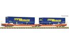 Fleischmann N (DC) Wascosa Doppeltaschen-Gelenkwagen T3000e, Wascosa
