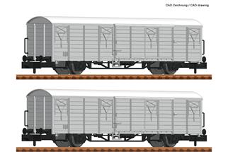 Fleischmann N DR Kühlwagen-Set Ibblps 8258, Ep. IV, 2-tlg.