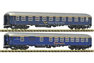 Fleischmann N IRSI Reisezug-Wagenset 2 Suisse Train Bleu, Ep. VI, 2-tlg.