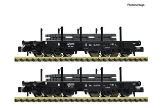 Fleischmann N ÖBB Schwerlastflachwagen-Set Ssy, Ep. III, 2-tlg.