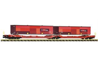 Fleischmann N RailCargoWagon Doppel-Taschenwagen Sdggmrs/T3000e, RailCargoGroup, Ep. VI