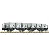 Fleischmann N SBB Behältertragwagen-Set BTs 50, Ep. III-IV, 2-tlg.