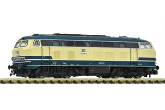 Fleischmann N (Sound) DB Diesellok 218 218-6, ozeanblau/beige, Ep. IV