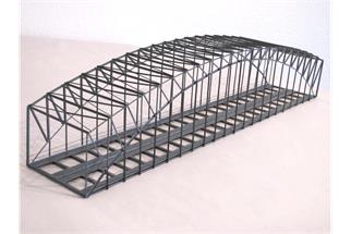 Hack H0 B75 Bogenbrücke, 74.5 x 13.5 x 16.5 cm, 2-gleisig, 64 mm Gleisabstand